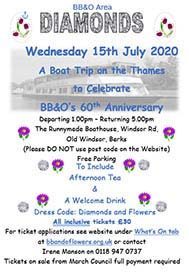 Poster for the Boat Trip on the River Thames on the 15th July 2020